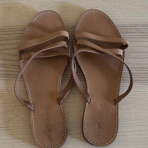 Madewell Boardwalk Brown Strappy Sandals